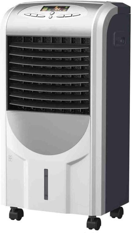 GYMAX Klimaanlage ohne Abluftschlauch, mobile Klimagerät mit 7L Wassertank | 3 Geschwindigkeiten, 8H Timer, 45dB, leise & Fernbedienbar, Air Conditioner für Wohnung, Zimmer