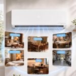 Split Klimaanlage, 12000 BTU / 3,500 W | WLAN/APP Funktion Klimagerät, Kühlen A++/Heizen A+, Kältemittel R32, bis 45-60m², sehr leise, Fernbedienung, Montagematerial