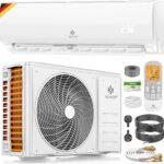 KESSER® Split Klimaanlage Set Quick Connect – WiFi & App Klimagerät mit Heizfunktion & Kühlmodus Wandklimaanlage, mit Kupferleitung 18000 BTU 5,3 kW Kältemittel R32 Inkl. Montagematerial